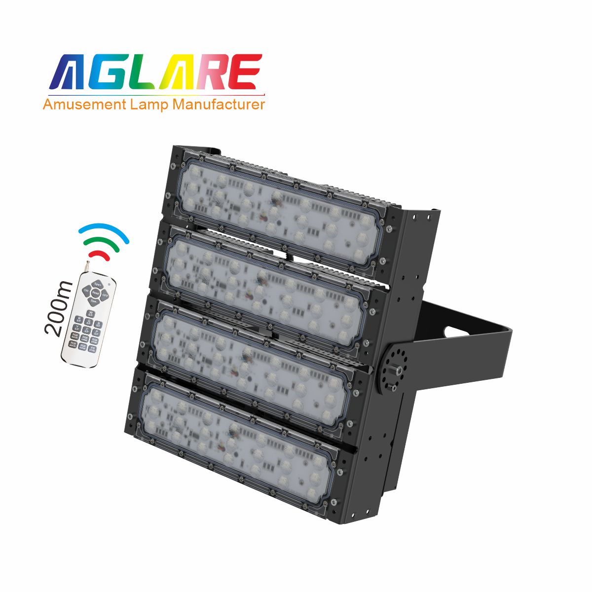200W RGB彩色投光灯,变色户外射灯带？仄