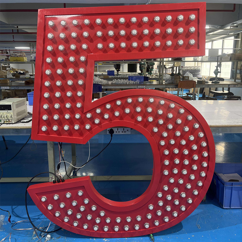 定做金属数字LED发光字 