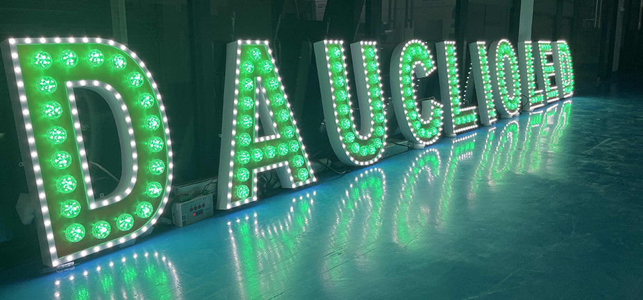 定制灯胆字LED发光字广告字