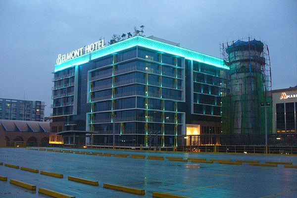 九游老哥俱乐部照明的户外装饰灯用在菲律宾旅馆工程项目